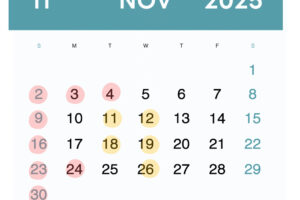 11月の診療スケジュールです。