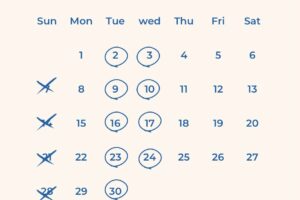 6月の診療スケジュールです