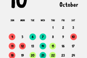10月の診療スケジュールです